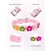 1pc Colorful Flower Decor Pet Collar, Lovely Dog Collar