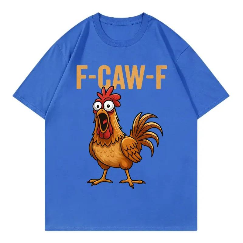 FCawF Chicken Funny Tshirt Men Women Clothing High Quality Fashion Short Sleeve Tshirts Summer Casual Loose Cotton T Shirts