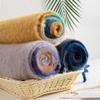 Neuer Mohair Herbst- und Winter-Imitationskaschmirschal Regenbogenfarbzusammenstellung Verdickter Fransen-Schal Atmosphäre Warmer Schal