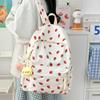 Cute Junior High School Student Schoolbag Female Sweet Strawberry Travel Backpack Femalecollege Student Simple and Versatile Lightweight Backpack Tide