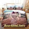 Hopescope Bedding Set Single Twin Full Queen King Size Bed Set Adult Kid Bedroom Duvetcover Sets 3D Print Anime Bed Sheet Set