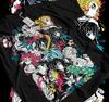 100% Cotton TOPS UNISEX TEES MENS WOMENS Hashira Demon Slayer T-Shirt Kimetsu No Yaiba Tengen Black Anime Gift Shirt 034