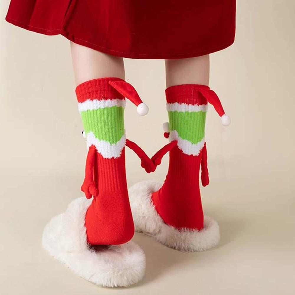 New Year Gifts Long Tube Hose Socks Breathable Cartoon Xmas Socks  Streetwear