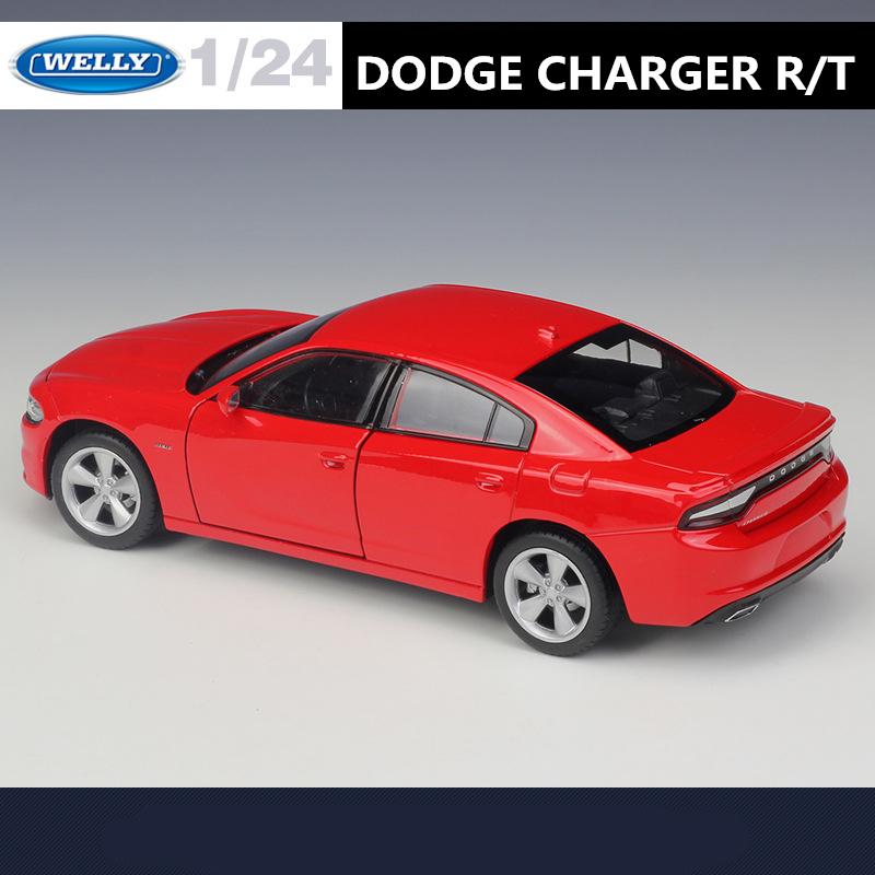 Welly 1/24 2016 DODGE Charger R/T Alloy Sports Car Model Diecast Metal Track Racing Vehicles Car Model High Simulation Kids Gift