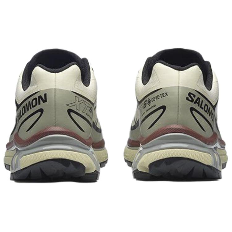 SALOMON XT 6 Wear Resistant And Waterproof Low Top Outdoor Shoes Unisex Beige Green 492022