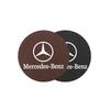 2Pcs Leather Car Water Cup Mats Water Slot Non-Slip Pads For Mercedes Benz AMG Smart W205 C300 W203 W206 W108 W124 W126 W140P10