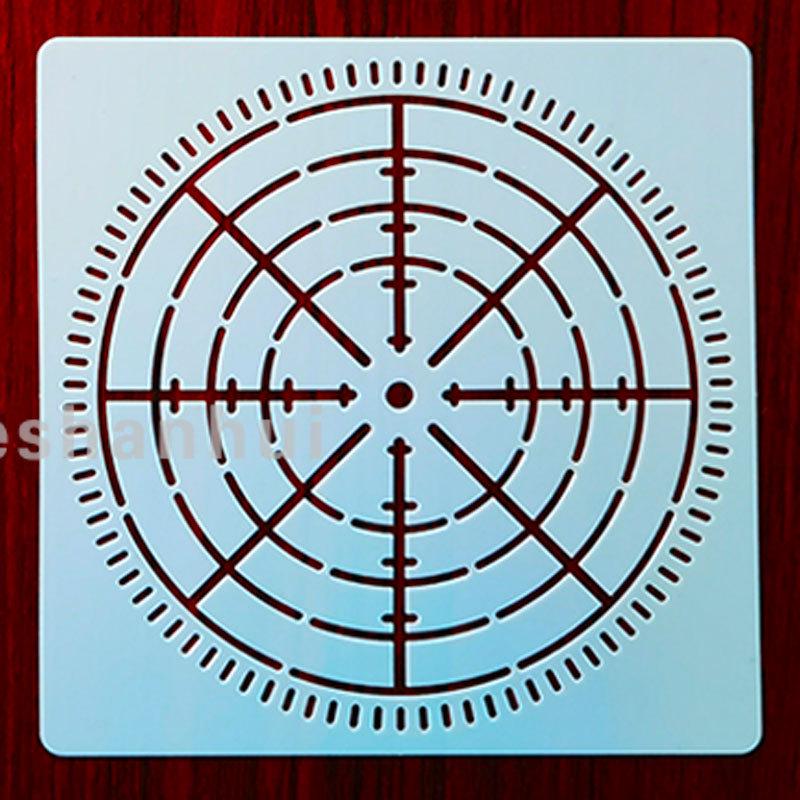 Mandala Bullseye Spider Web Stencil: DIY Wall Painting Template