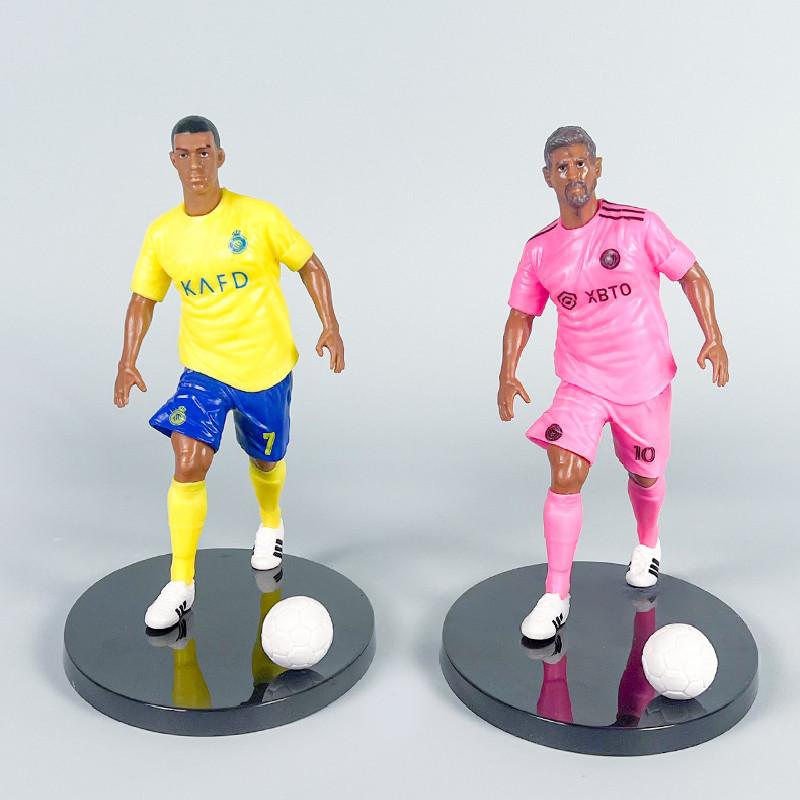 Cristiano Messi Neymar Ronaldo Football Star Model Set Desktop Decoration