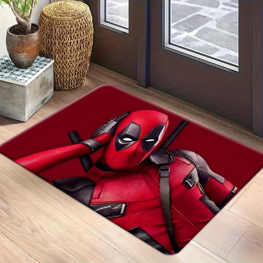 1pc Polyester Doormats Deadpool 2D FLAT welcome Outdoor Rugs, living room bedroom Mat, kitchen corridor bathroom washing machi