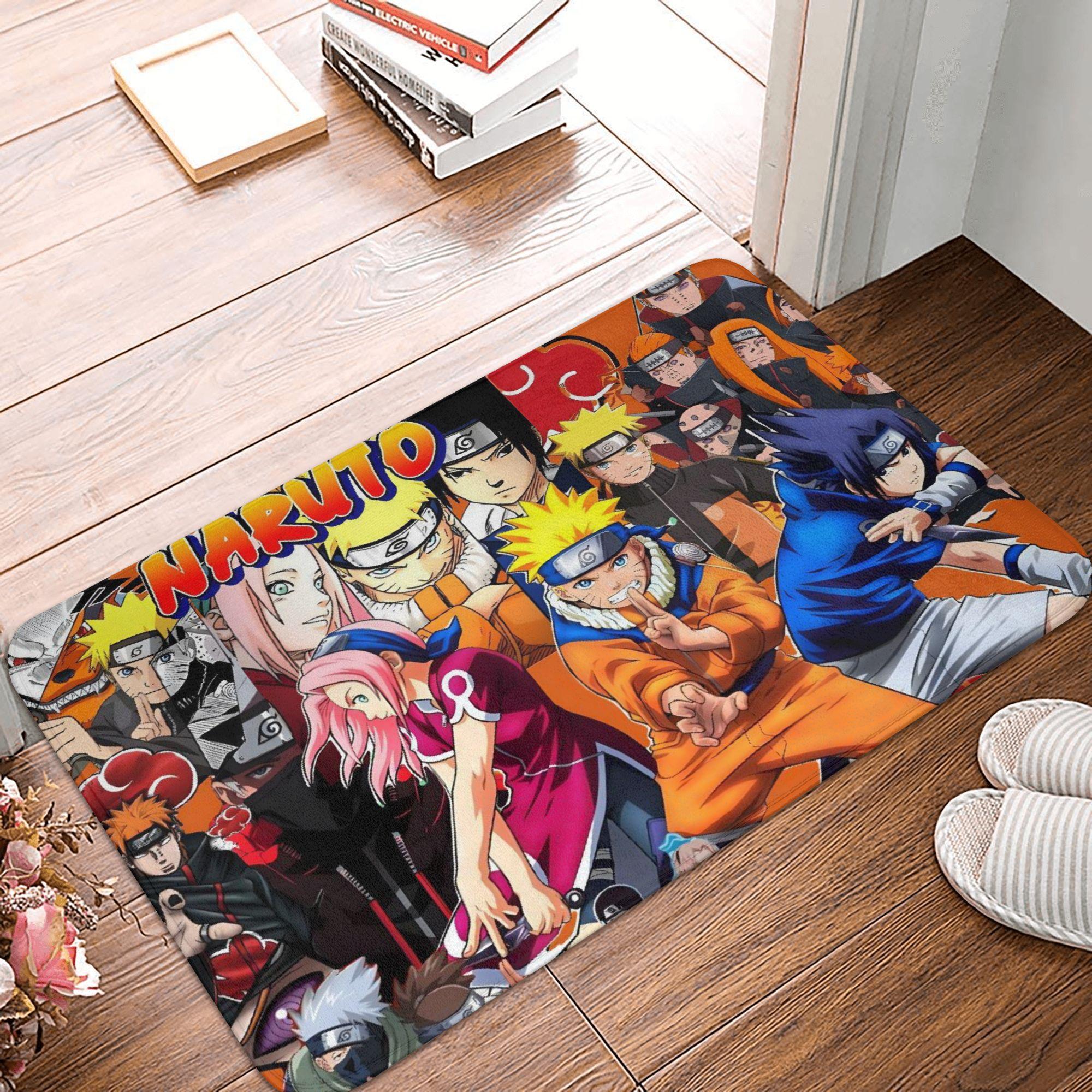 

Anime Narutos Uzumaki Itachi Doormat Non-Slip Kitchen Bathroom Mat Living Room Door Floor Entrance Carpet Rug 80x120cm