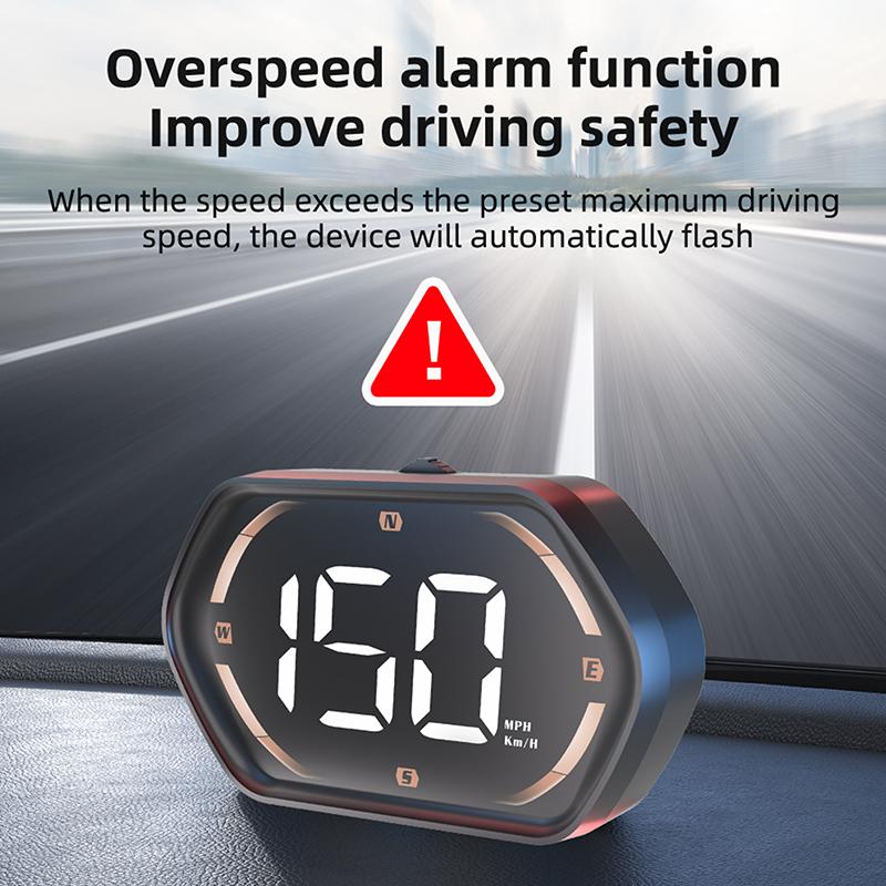 Usb Car Hud Head Display Digital Speedometer Gps Speed Meter Kmh Mph Dispaly For Truck Motorcycle Auto Part Accessories