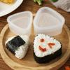 Triangular Onigiri Maker Non-stick Plastic Sushi Mold Box DIY Onigiri Press Kitchen Tool with Lid for Home Restaurant Hotel