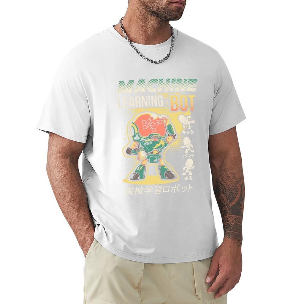 Machine Learning Bot T-Shirt Work Wear Lightweight Tee