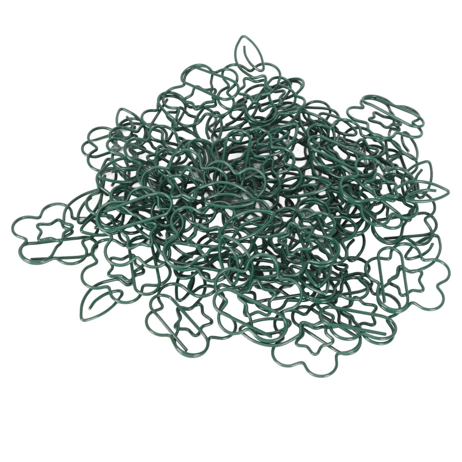 

90 шт. Металлические скрепки, креативные милые скрепки, маленькие портативные скрепки для офиса студентов зелёный