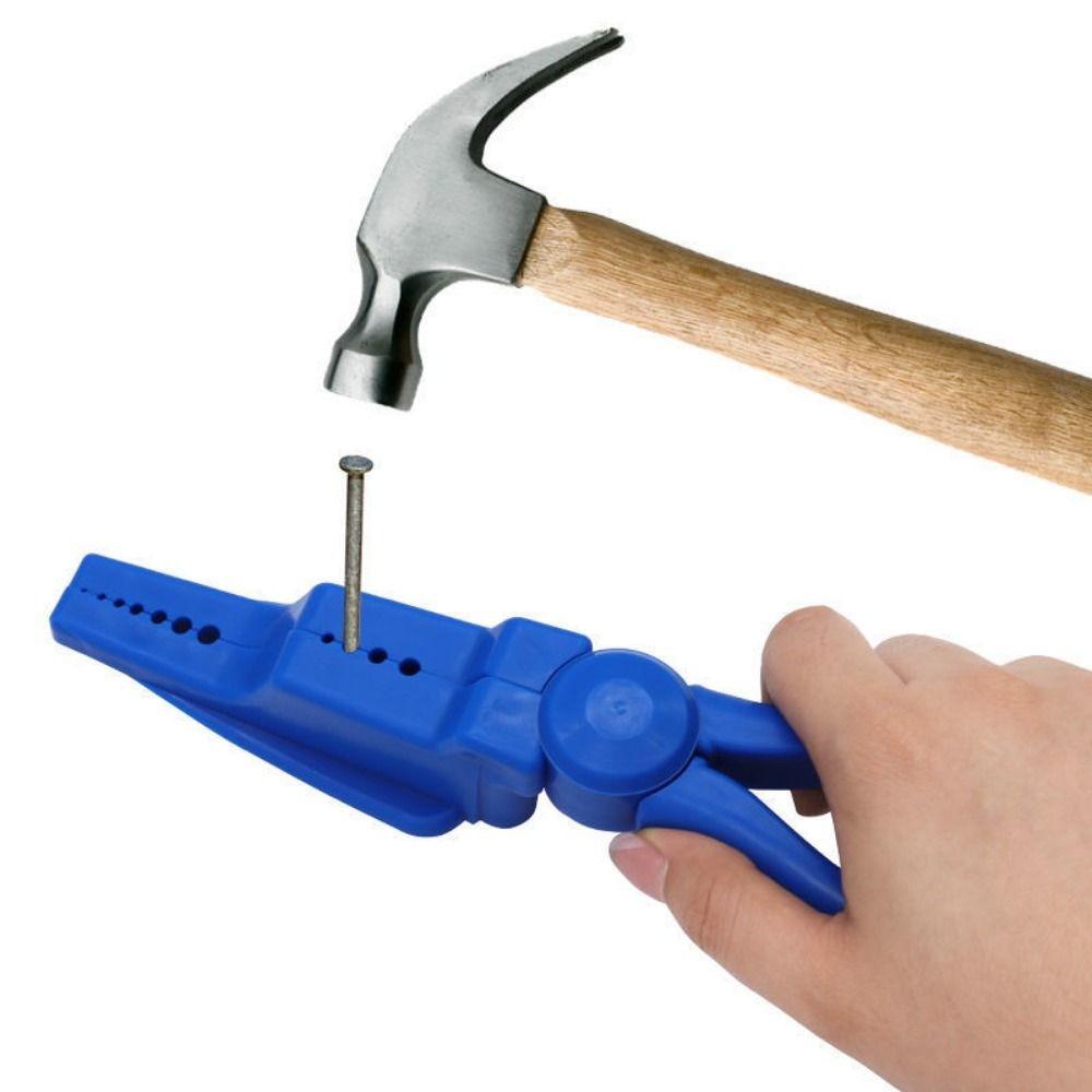 Hand-Operated Nail Holding Pliers Anti-Slip Nail Fixing Tool Nailing Auxiliary Clamp  DIY Repair