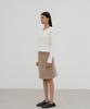 D Noah Braid Corduroy Skirt (Beige)