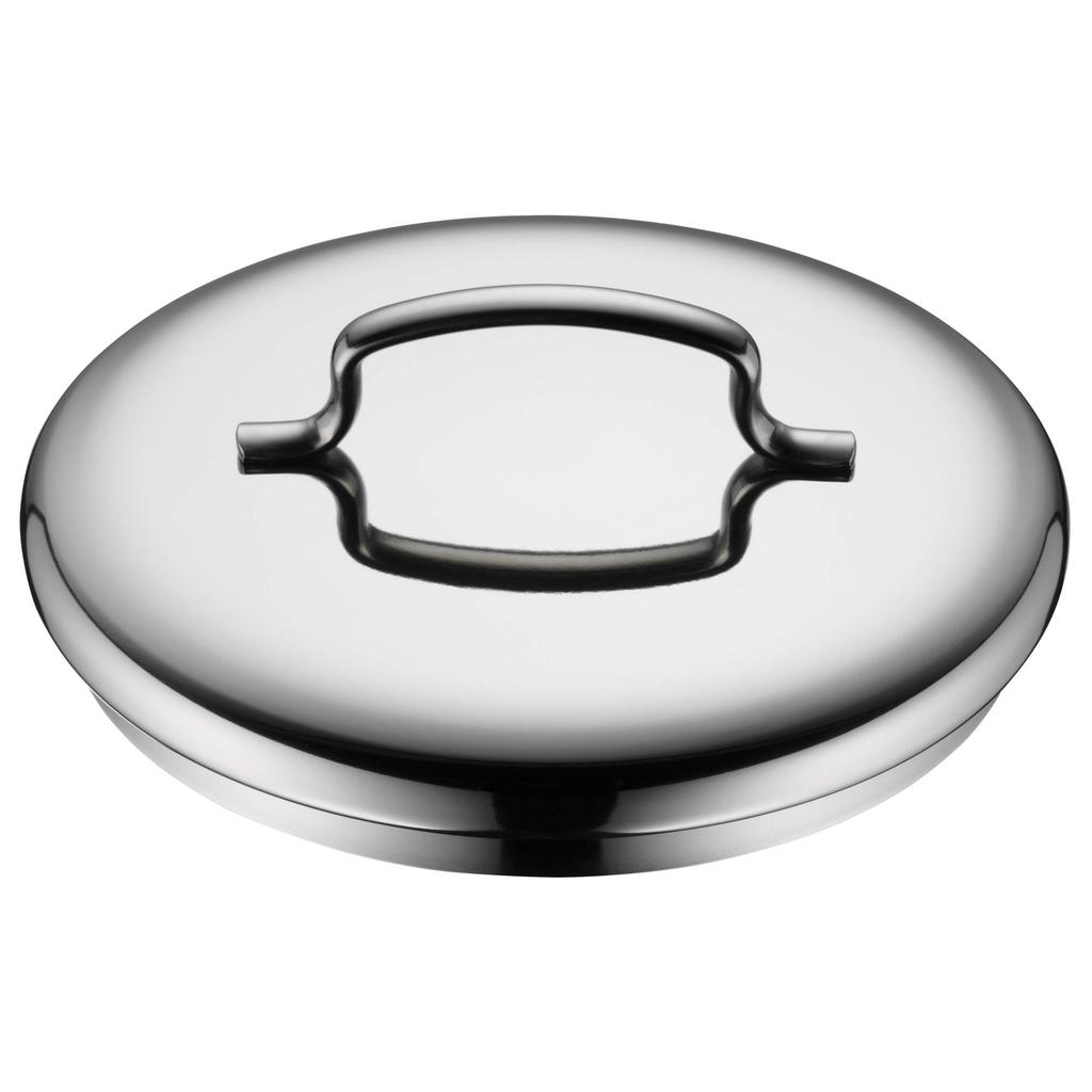 WMF High Stainless Steel 14cm Deep Induction and Gas Simple W0714776040 "Mini Casserole" Double-Handled Pot, Compatible, Design,