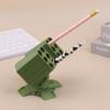 1Pc Plastic Missile Shaped Pen Holder Creative Anti-aircraft Missile Launcher Pen Stand Desktop Organizer Home Office Decoration