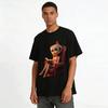 Coffee Head Girl Reading Print Casual T-Shirt Pure Cotton T-shirt