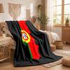 Portugal national football team Print Flannel Blanket Soft Warm Sofa Bed Throw Blanket For Home Office Bedroom