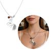 Horse Zodiacs Themed Gift Necklace Featuring Horse Pendant Vintage Metal Finish Ideal for Birth Year Celebrations