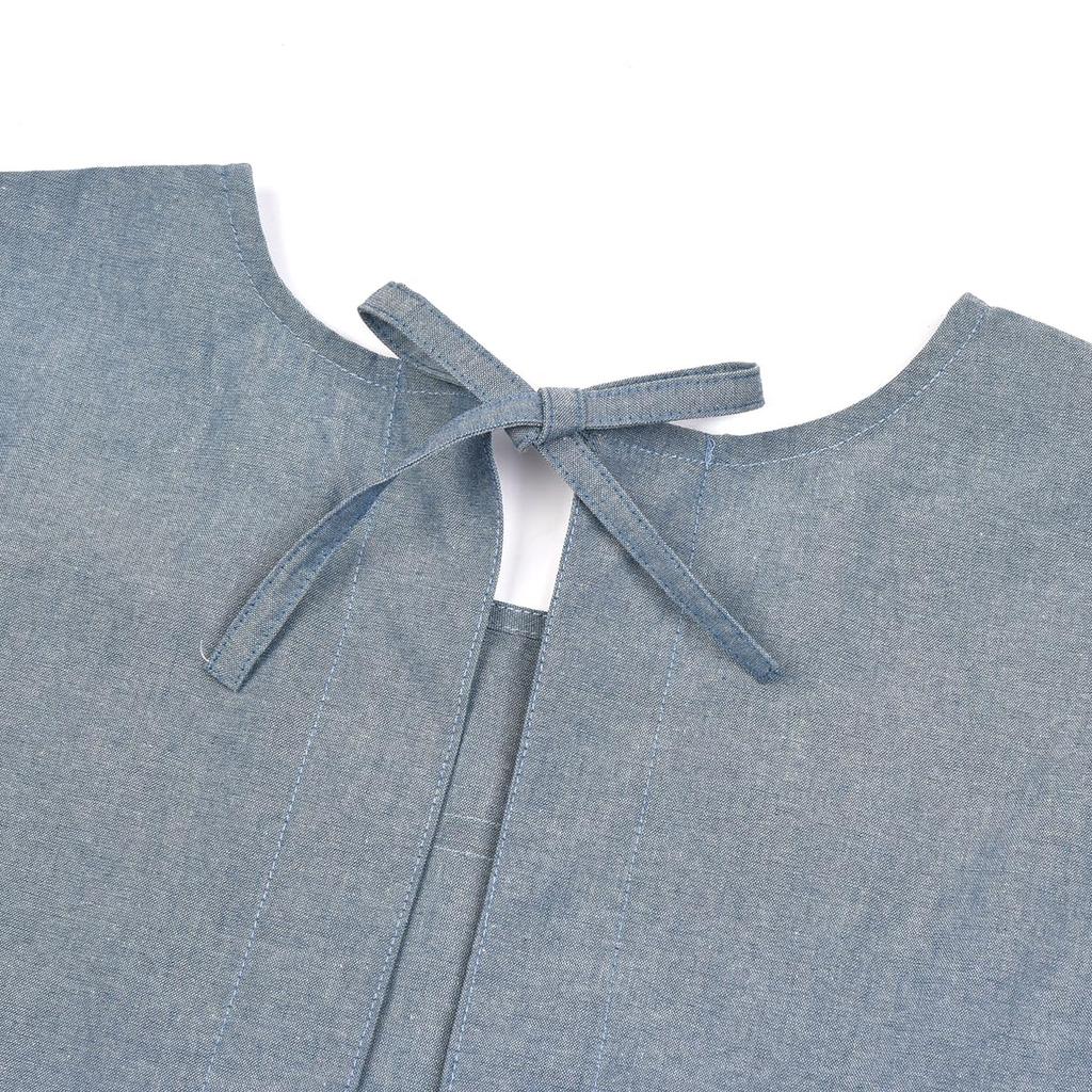 Kusguru Japan Ribbon Open Kappo 247559 Blue Women's M-L