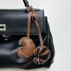 1PC Bag Pendants Elegant Leather Cord Design Bag Charms Keychains High-End Mobile Phone Pendants Cute Multicolor