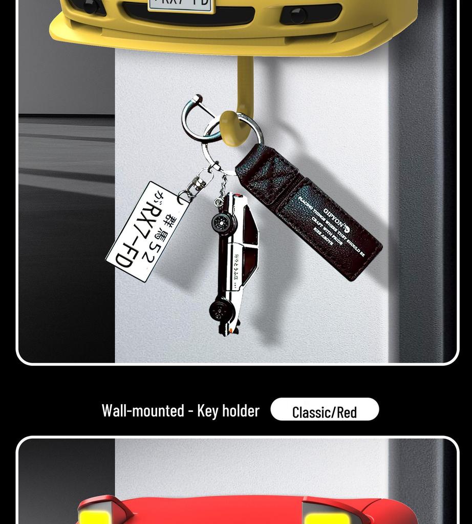 Wandmontierter RX-7 Autoscheinwerfer Schlüsselhalter & Dekoration