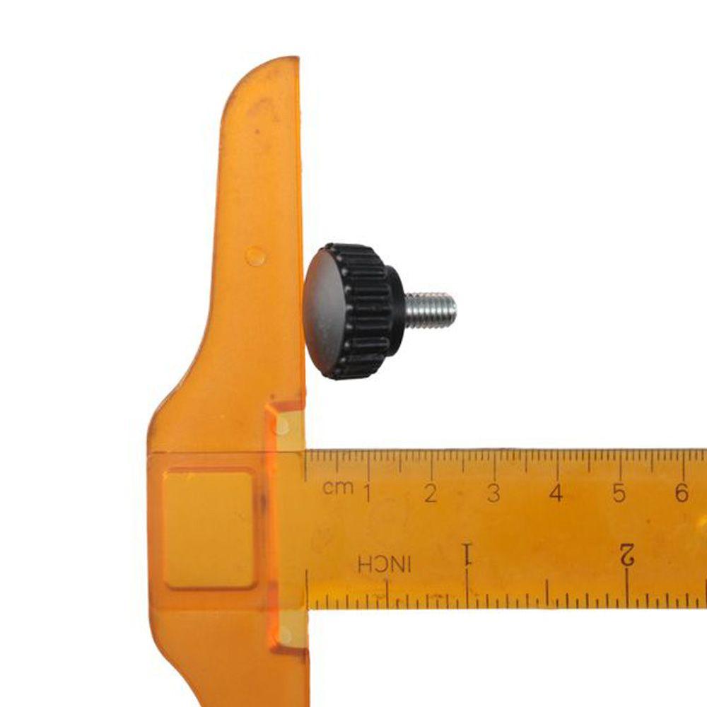 8pcs Durable Male Knurled Thumb Screws Black Plastic Clamping Knobs M6 X 10mm Thread Length Screw Furniture