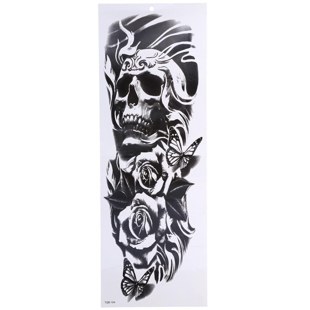 6pcs Full Arm Tattoo Sticker Temporary Waterproof Fake Tattoos Stickers for Women Men