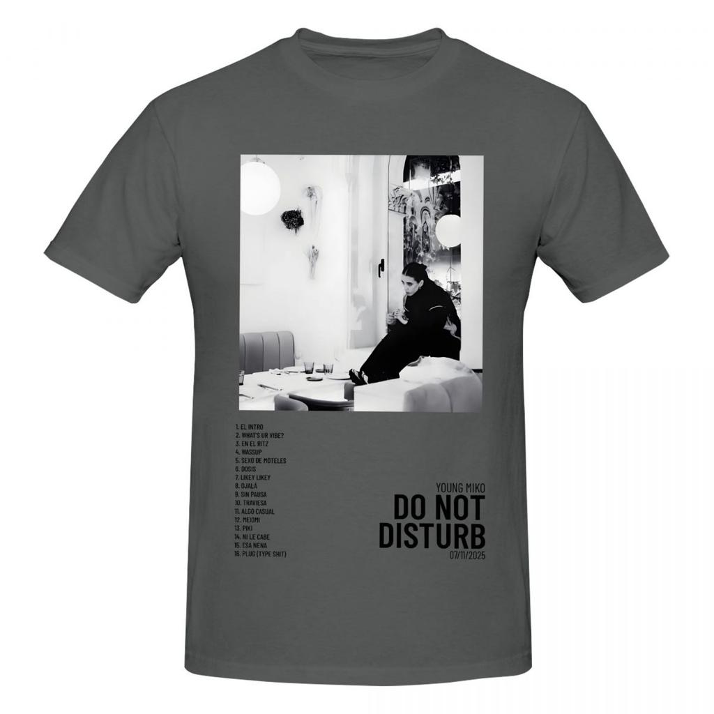Unisex Young Miko Do Not Disturb T Shirt Streetwear Big Size Oneck Cotton Sleeve Tshirt Unisex