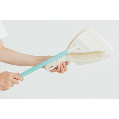 Yamazaki Sangyo Mini Broom and Dustpan Set, Short Handle, Garden Broom, PP Polypropylene, Synthetic Fiber, Split Bristles, Outdoor, Entryway, Balcony,