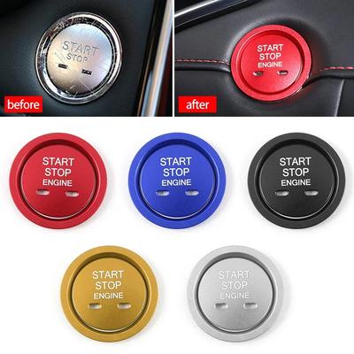 For MG MG5 MG6 ZS HS Aluminum Alloy One-button Start Trim Ignition Switch Decorative Ring Car Stickers Interior Accessories