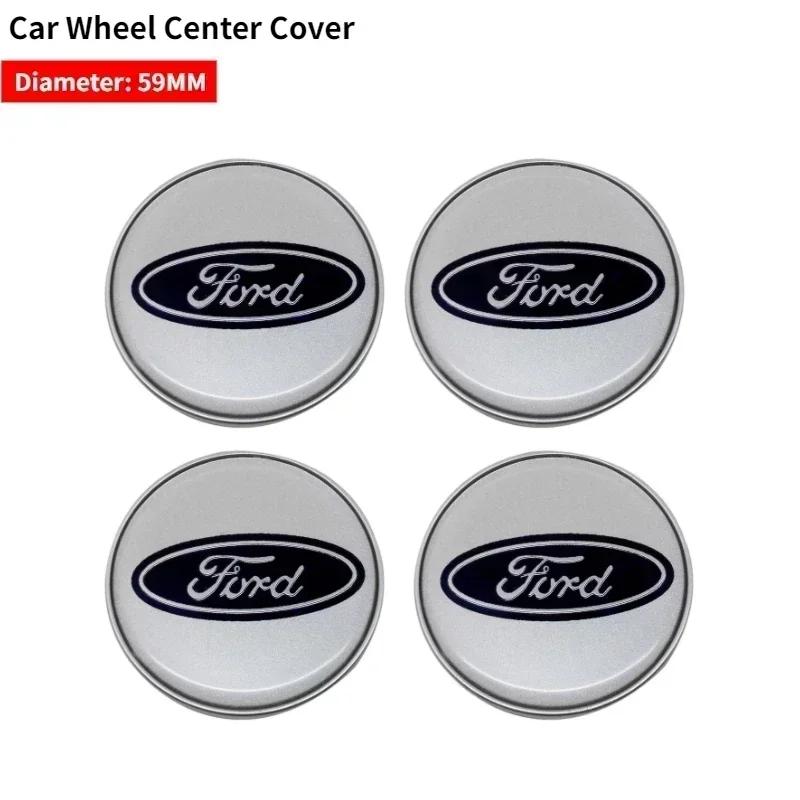 4Pcs Car Wheel Rims Center Hub Cover Caps For Ford F150 Kuga Fiesta Fusion Ranger Ecosport Edge Mondeo Focus Transit Accessories CVV1