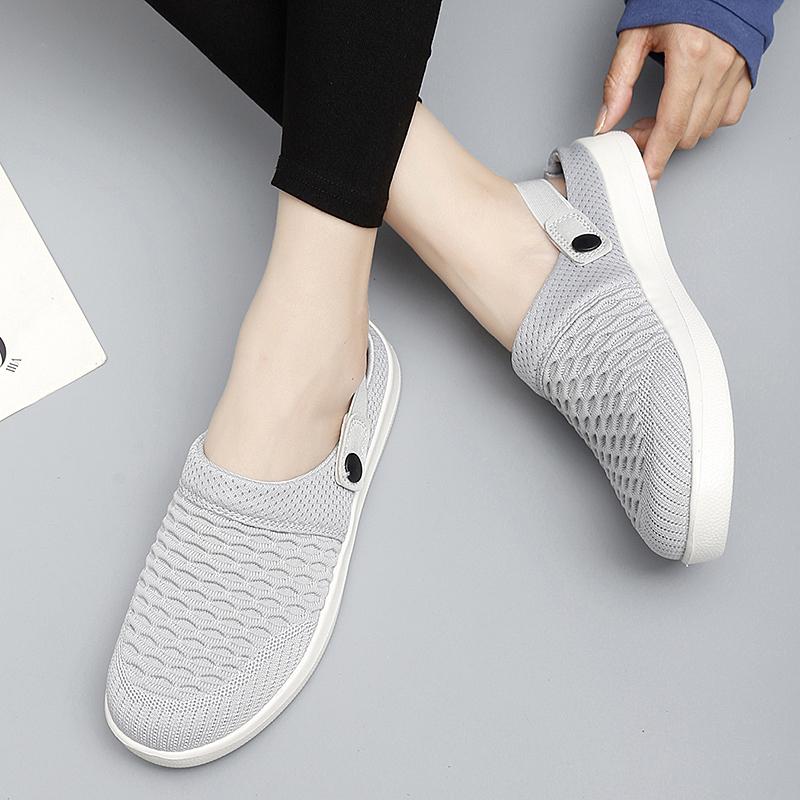 Women Slippers Casual Men Color Sandals Backless Summer Slip On Clogs Black Lightweight Couple Beach Shoes Large Size