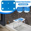 Bath Chair Pad with Adhesive Backing Non Slip Shower Seat Mat, Bathroom Shower Chair Cushion, Waterproof Soft Cover for Elderly