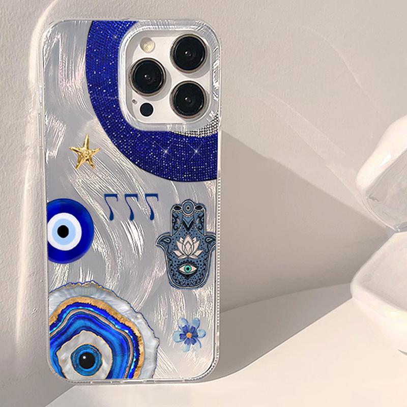 Evil Eye Phone Case For Samsung Galaxy S26 Ultra S25 S24 FE S22 S23 Plus A56 A55 A54 A15 A53 A36 A16 Shockproof Protective Cover