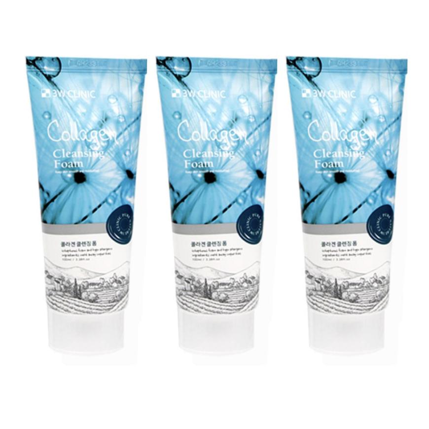 

3W CLINIC Коллагеновая очищающая пенка 100 мл (3 варианта) #100ml x 3pcs