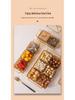 Creative Plastic Snack Compartment Plate for Living Room or Bar Use