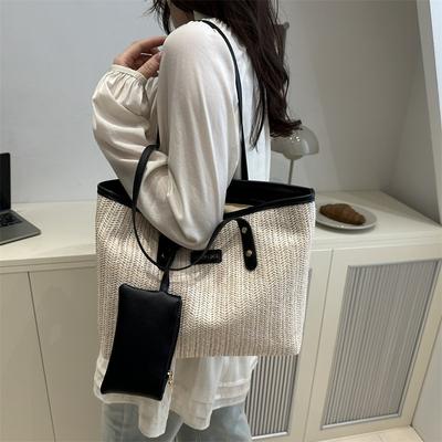 Woven Women's Bags Are Popular In Summer, New Fashionable One-shoulder Underarm Bags, Large-capacity Versatile Portable Tote Bags for Women