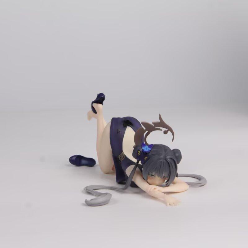 10CM Anime Game Blue Archive Kisaki Model OB11 Kneeling cheongsam dress Model Plaything Doll Aciton Model PVC Collection Gifts