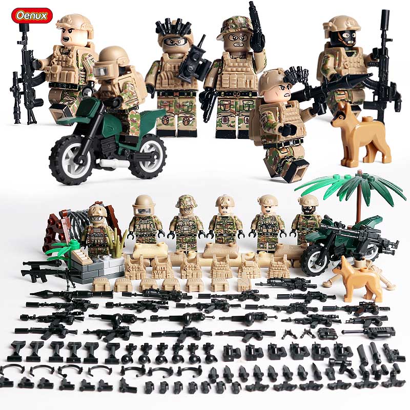 Nouvelles Mini Figurines de Soldats de l'Armée Russe Soviétique de la Seconde Guerre Mondiale Bloc de Construction Militaire Mini Le Bataille de Koursk Brique Bloc Militaire Jouet MOC
