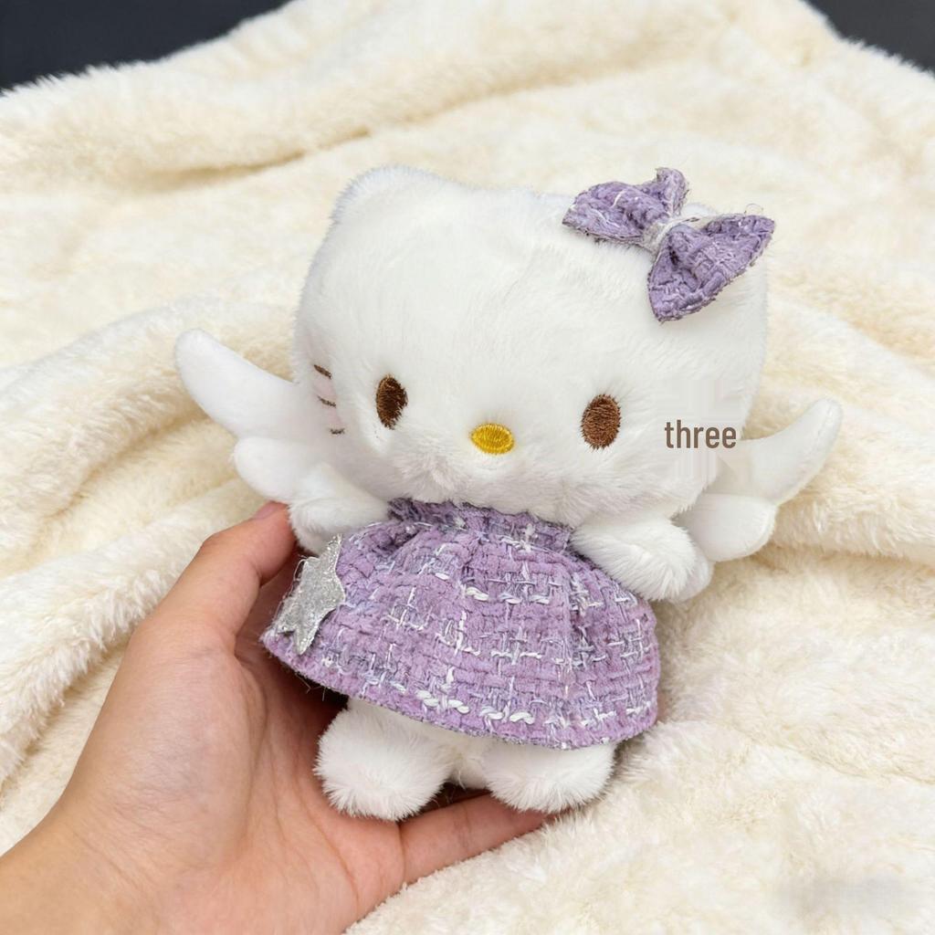 Best-Selling Hello Kitty Angel Cat Plush Pendant for Girls' Bags