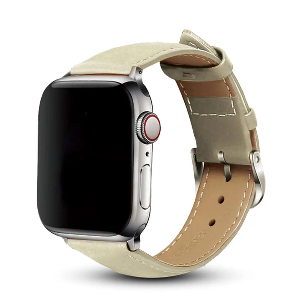 starlight Leather Strap Bracelet for Apple Watch 7 band 6 se 5 4 45mm 42mm For Iwatch Series 3 2 44mm 40mm Watchbands 38mm 41mm