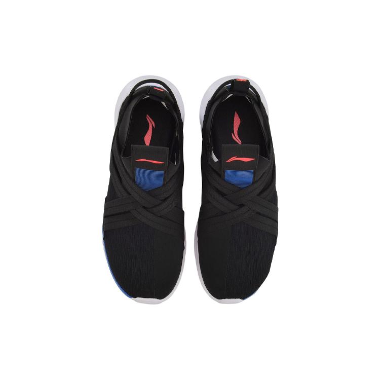 New LINING Spirituality Running Shoes Women's Low top Standard Black/Standard White/Flashing Red/Turkey Sea ARKP002-1