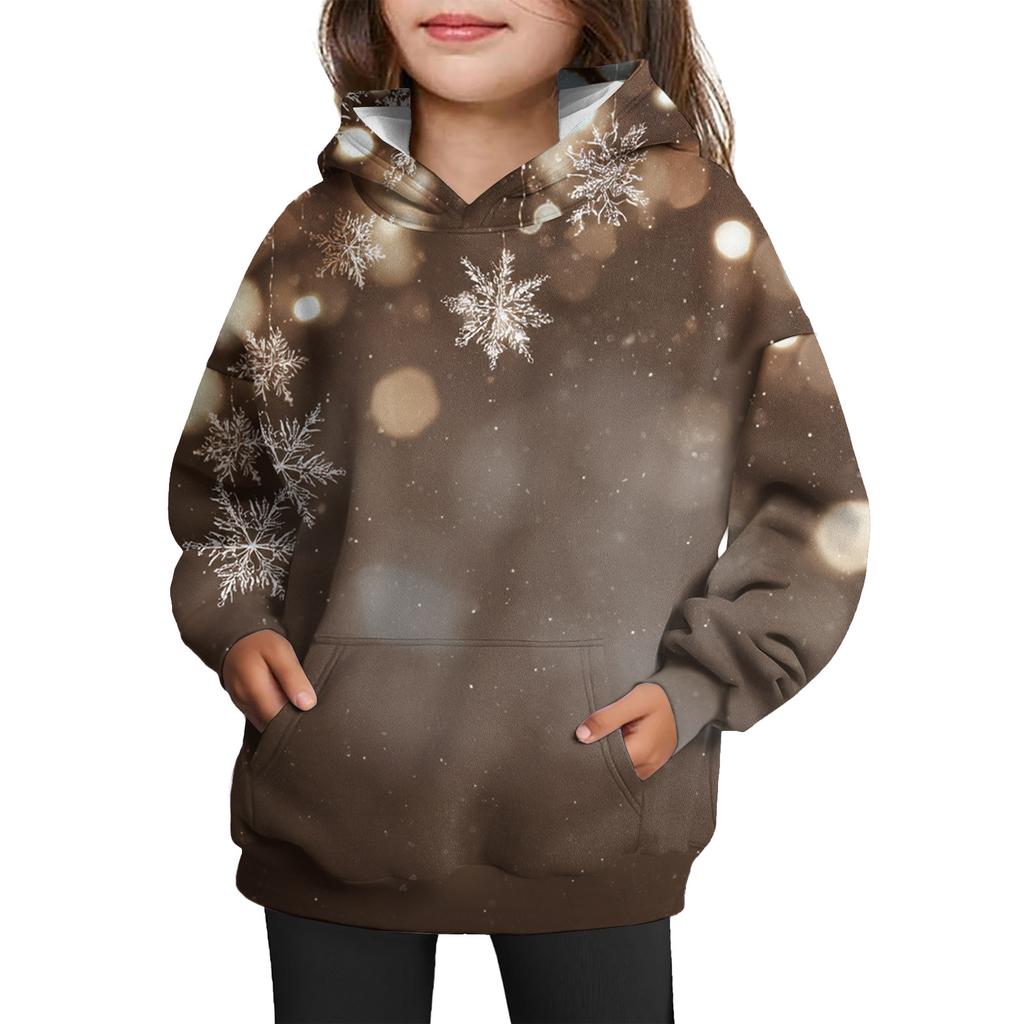 Dívčí mikina s kapucí a batikovaným vzorem - Pulovr s potiskem