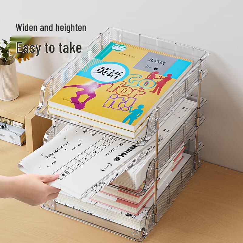 Acrylic Desktop Book Storage Rack