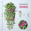 Decorazione con Rampicante di Rose da Appendere a Parete per Interni - Cesto di Fiori Artificiali per Soggiorno