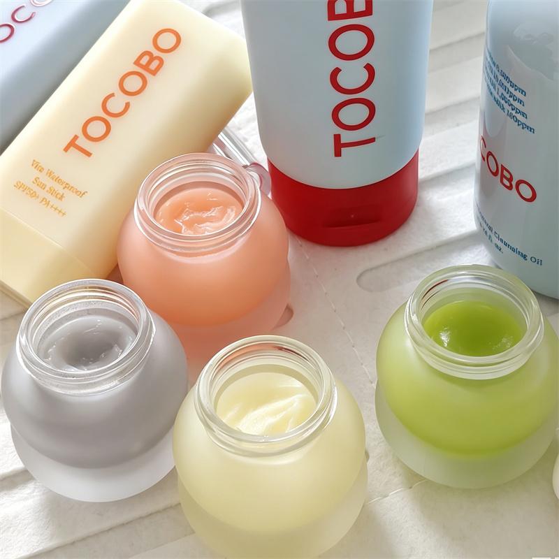 TOCOBO Sun Stick Collection Cotton Soft Waterproof Cooling Blue Green SPF50+ PA++++ Lightweight Portable Reapply Sunscreen Stick