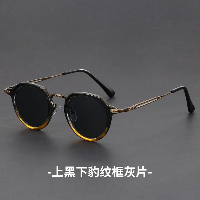 

Retro Geometric Round Frame Men Women Sunglasses Fashion Steampunk Metal Sun Glasses New Trendy Design Shades Uv400